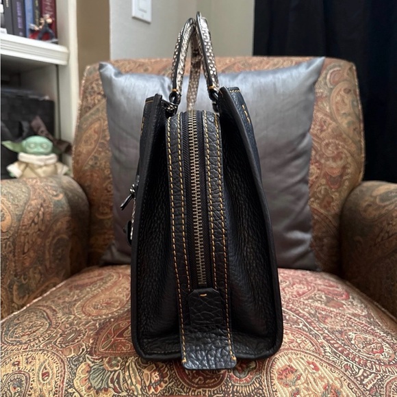 Coach Rogue 1st  (first) Generation All Black and Snakeskin handles lock and key - Picture 5 of 16